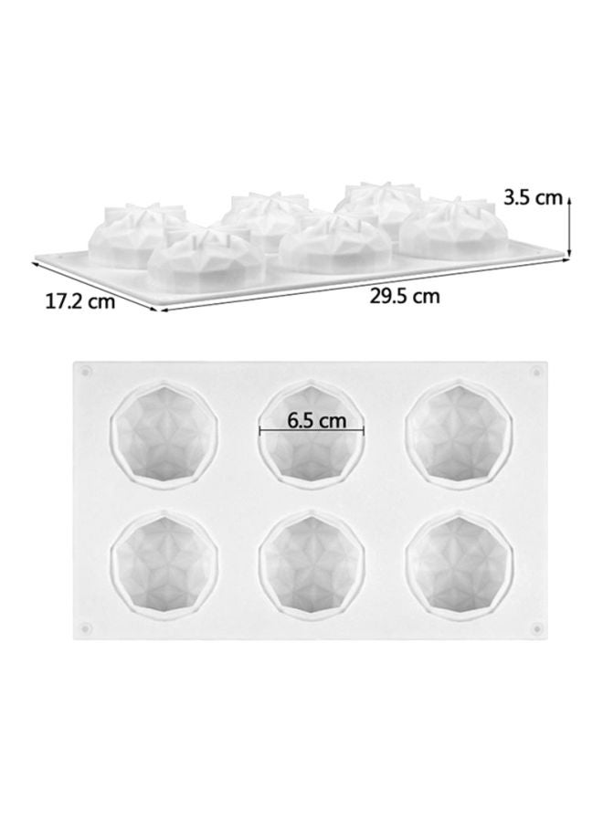Sharpdo Silicone Cake Mould White 29.5x17.2x3.5cm - Image 5